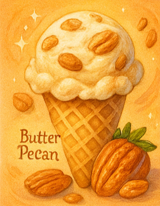 Butter Pecan Ice Cream.